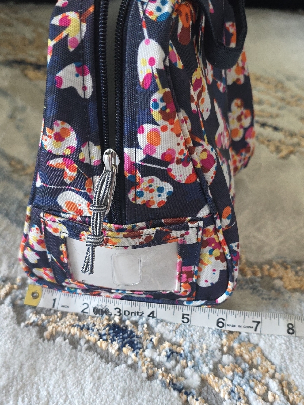 Vera Bradley Navy Floral Zip Cooler - Picture 15 of 16
